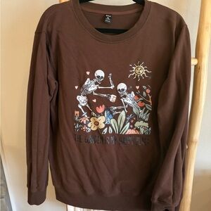 BOGO Brown Graphic Woen's Sweater